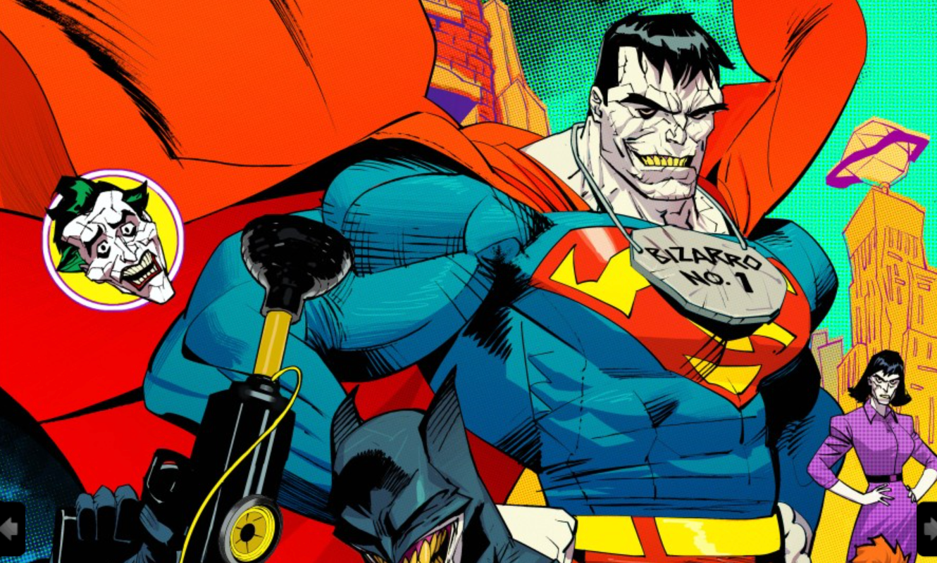 Superman and Batman go to Bizzaro World in New World's Finest Story