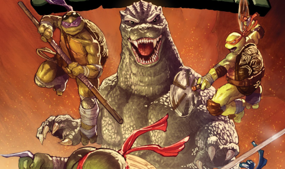 The Teenage Mutant NInja Turtles takes on Godzilla in new IDW Special