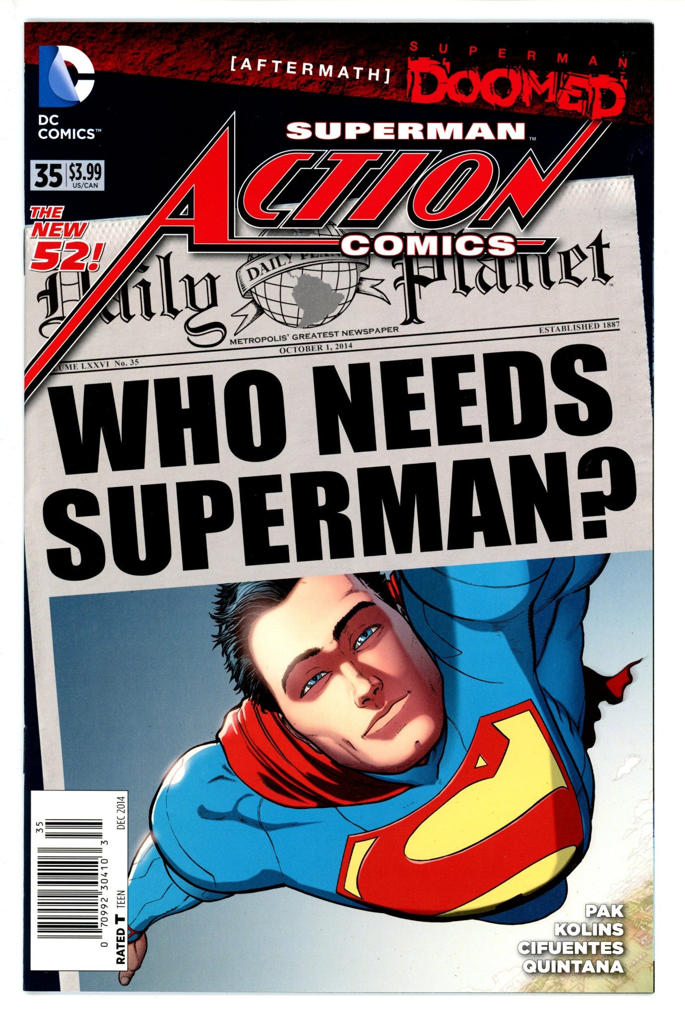 Action Comics Vol 2 35 Newsstand NM