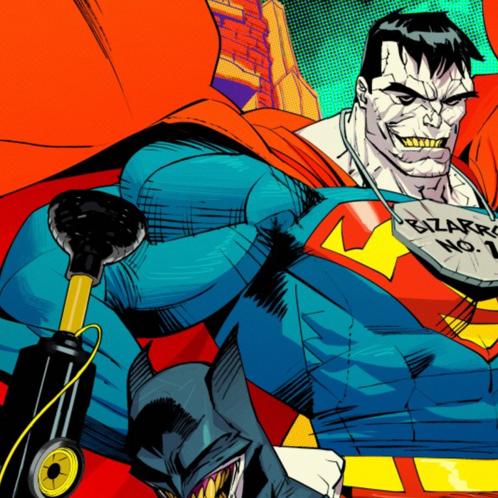 Superman and Batman go to Bizzaro World in New World's Finest Story