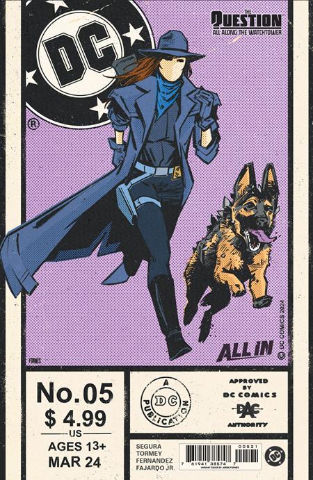 QUESTION ALL ALONG THE WATCHTOWER #5 (OF 6) CVR B JORGE FORNES CARD STOCK VAR