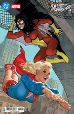 DC MARVEL SUPERMAN SPIDER-MAN #1 (ONE SHOT) CVR I ADAM HUGHES SUPERGIRL 70S & SPIDER-WOMAN 70S CARD STOCK VAR thumbnail