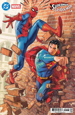DC MARVEL SUPERMAN SPIDER-MAN #1 (ONE SHOT) CVR P JOSHUA MIDDLETON CARD STOCK VAR thumbnail