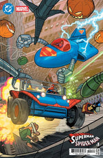 DC MARVEL SUPERMAN SPIDER-MAN #1 (ONE SHOT) CVR T EVAN DOC SHANER SUPERMOBILE & SPIDER-MOBILE CARD STOCK VAR thumbnail
