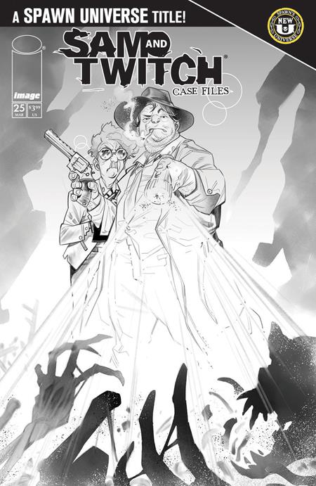 Spawn Sam And Twitch Case Files 25 Guara B&W Variant (2026)