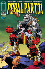FERAL #21 CVR E TONY FLEECS & TRISH FORSTNER INVINCIBLE TEAM UP VAR thumbnail