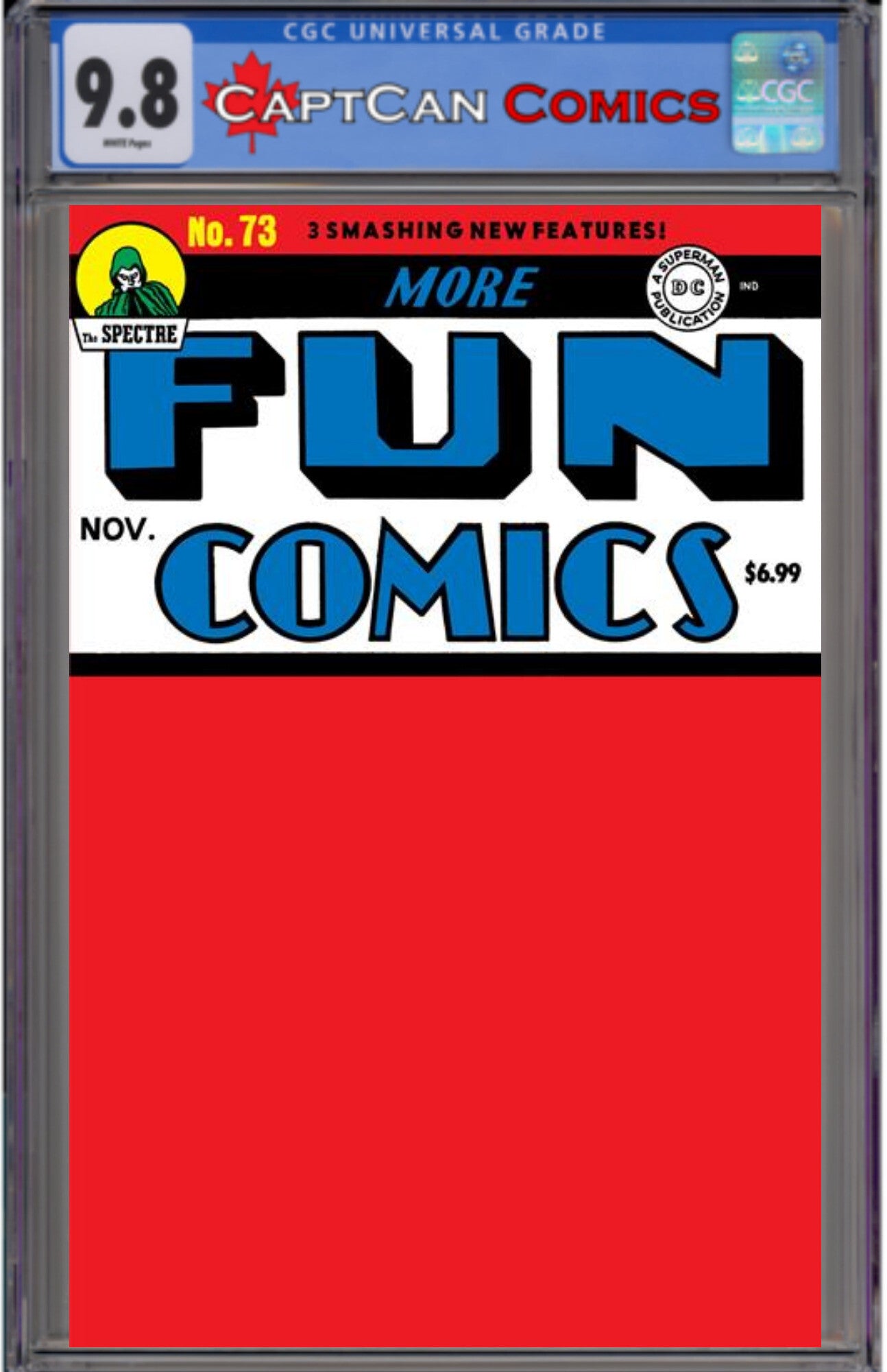 MORE FUN COMICS #73 FACSIMILE EDITION CVR C BLANK VAR