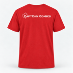 Red CaptCan logo tee — back thumbnail