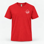 Red CaptCan logo tee — front thumbnail
