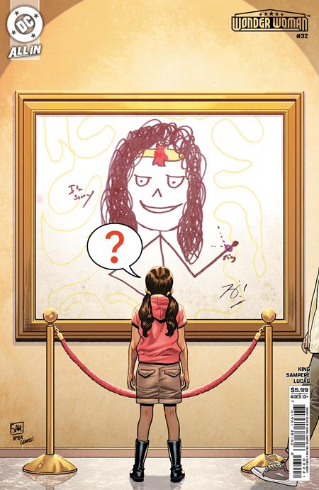 WONDER WOMAN #32 CVR D DANIEL SAMPERE & TOM KING APRIL FOOLS CARD STOCK VAR