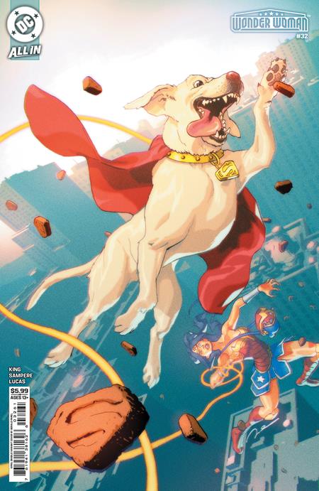 WONDER WOMAN #32 CVR F GERALD PAREL APRIL DROOLS CARD STOCK VAR