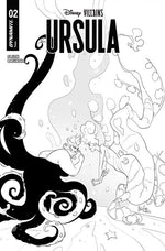 DISNEY VILLAINS URSULA #2 CVR M MIRKA ANDOLFO LINE ART VAR thumbnail