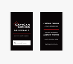 Cover Series 001 numbered CaptCan Originals hangtag — front and back thumbnail