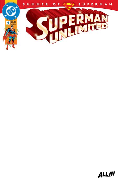 SUPERMAN UNLIMITED #1 CVR I BLANK CARD STOCK VAR