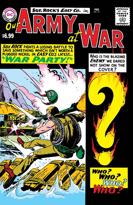 OUR ARMY AT WAR #151 FACSIMILE EDITION CVR B JOE KUBERT FOIL VAR