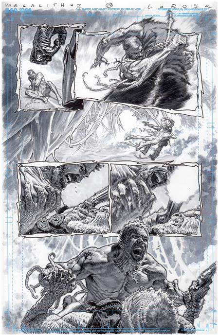 OLYMPUS SAGA MEGALITH #1 (OF 4) CVR AE LEWIS LAROSA ORIGINAL ART EDITION 28 VAR