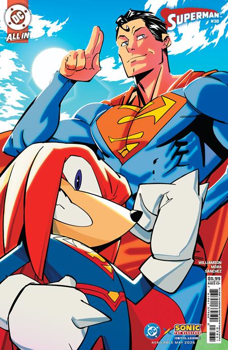 SUPERMAN #38 CVR F DANIELE DI NICUOLO DC X SONIC CARD STOCK VAR (THE REIGN OF THE SUPERBOYS)