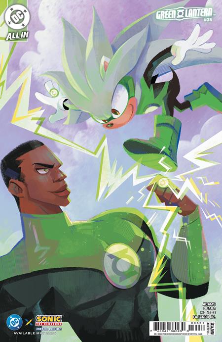 GREEN LANTERN #35 CVR E CRYSTAL KUNG DC X SONIC CARD STOCK VAR