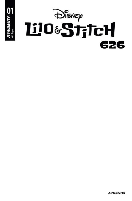 LILO AND STITCH 626 #1 CVR B BLANK AUTHENTIX VAR