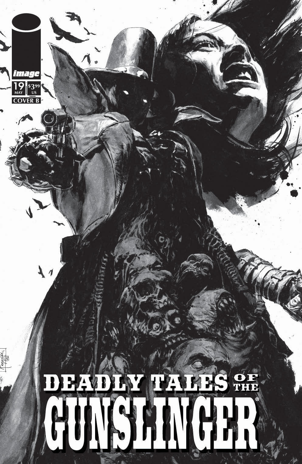 Deadly Tales of the Gunslinger Spawn #19 Reynolds B&W Variant