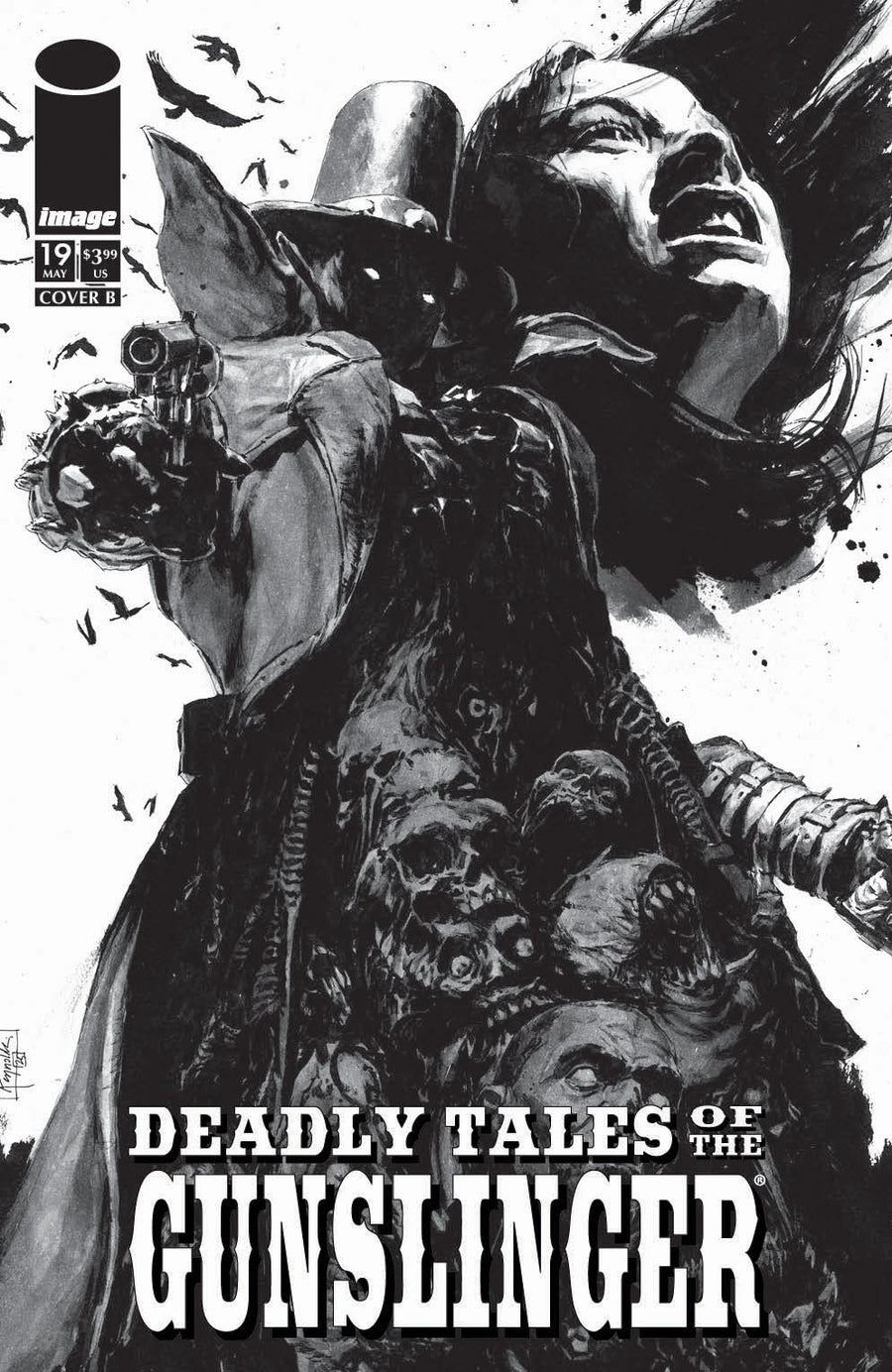 Deadly Tales of the Gunslinger Spawn #19 Reynolds B&W Variant