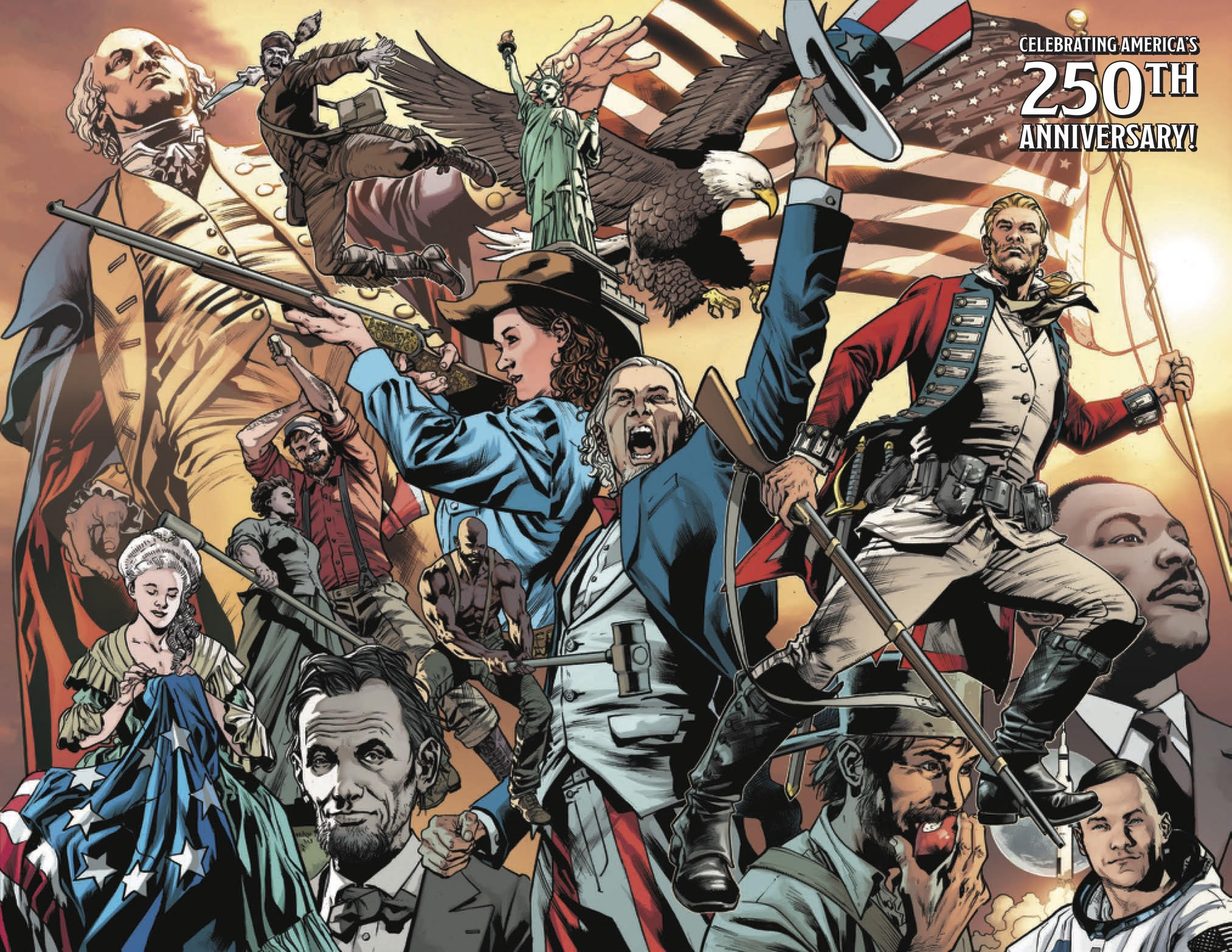 REDCOAT #19 CVR C BRYAN HITCH USA 250TH ANNIVERSARY WRAPAROUND VAR