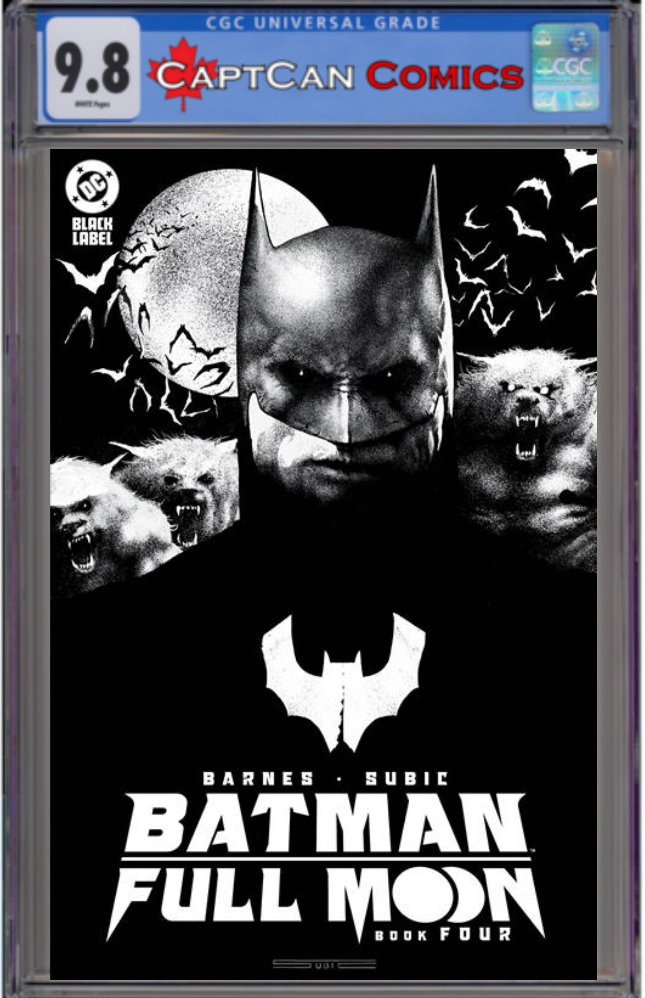 BATMAN FULL MOON #4 (OF 4) CVR A STEVAN SUBIC GLOW-IN-THE-DARK (MR) Previously FOC'd on 12/9