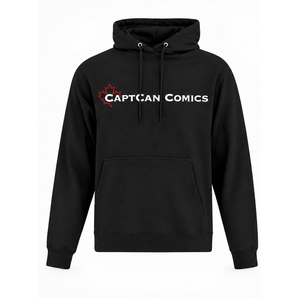 Black CaptCan hoodie — front