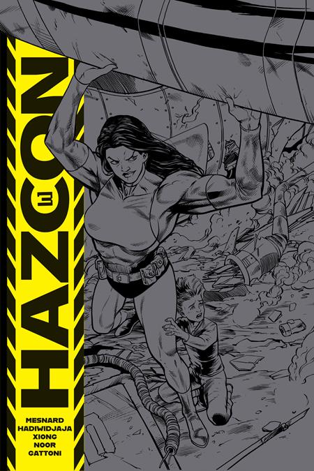 HAZCON #3 (OF 5) CVR D 5 COPY DONNY HADIWIDJAJA UNLOCK BLACK EMBOSSED UV VAR¬†