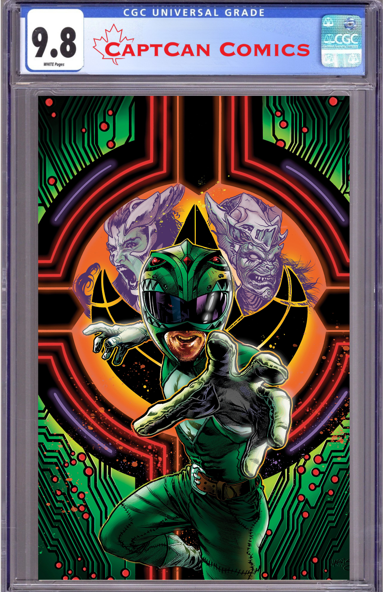 POWER RANGERS GREEN #3 D FOIL VARIANT (FULL ART, FOIL, HARRIS)