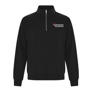 CaptCan Comics Quarter Zip Black