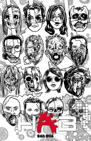 HAB #5 (OF 6) CVR D DAVID LAPHAM BW INFECTED SKULLS VAR
