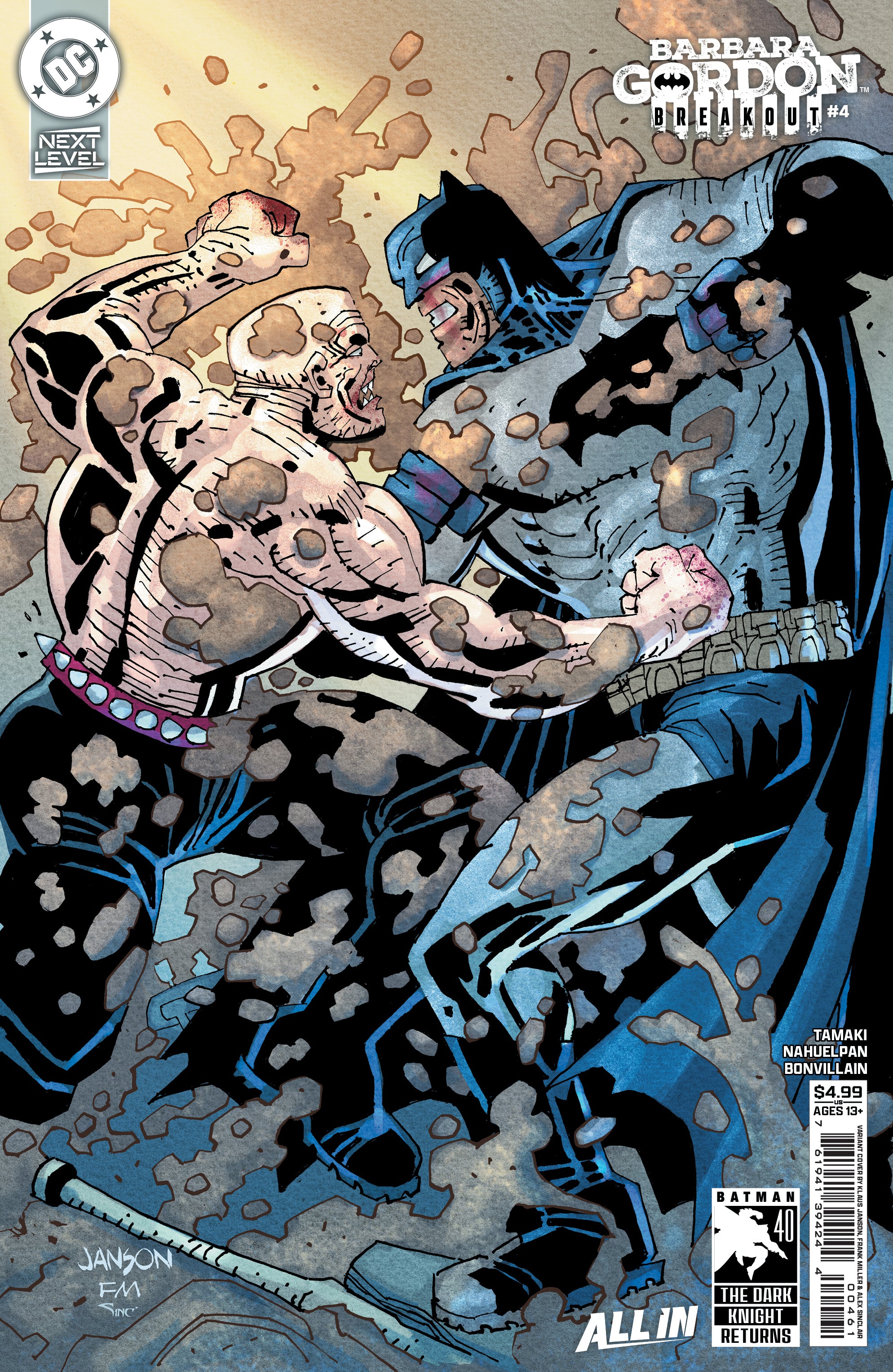 BARBARA GORDON BREAKOUT #4 CVR F KLAUS JANSON & FRANK MILLER DARK KNIGHT RETURNS 40TH ANNIVERSARY CARD STOCK VAR