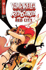 VAMPIRELLA VS RED SONJA RED CITY #1 CVR A SEBASTIAN PIRIZ thumbnail