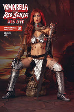 VAMPIRELLA VS RED SONJA RED CITY #1 CVR D COSPLAY RED SONJA IVYCOSPLAY VAR thumbnail