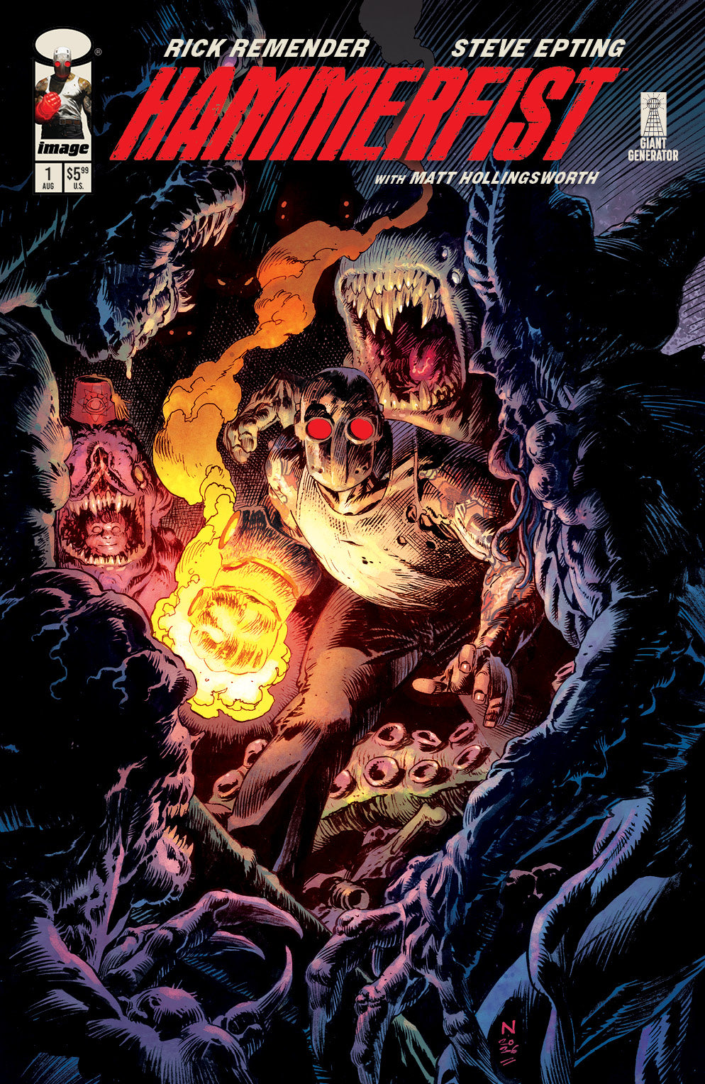 HAMMERFIST #1 CVR C NIC KLEIN VAR (MR)