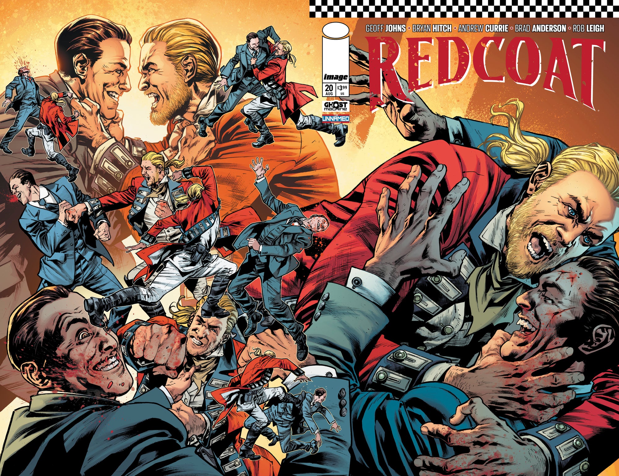 REDCOAT #20 CVR A BRYAN HITCH & BRAD ANDERSON WRAPAROUND
