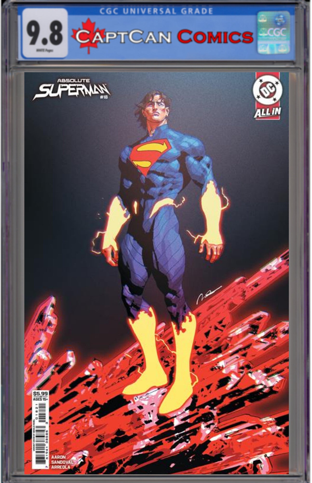 ABSOLUTE SUPERMAN #18 CVR B GERALD PAREL CARD STOCK VAR