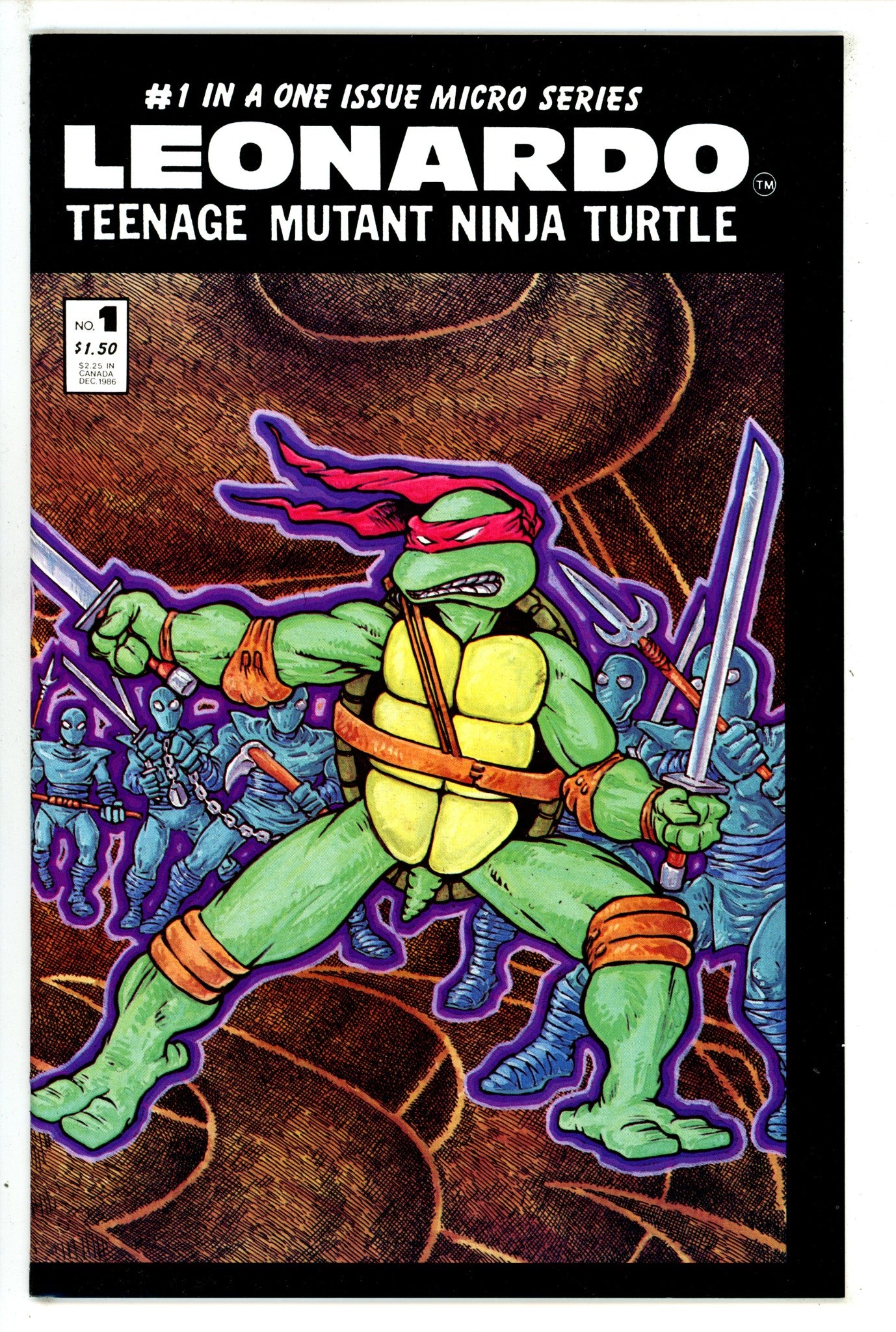 Leonardo Teenage Mutant Ninja Turtle 1 NM (1986)