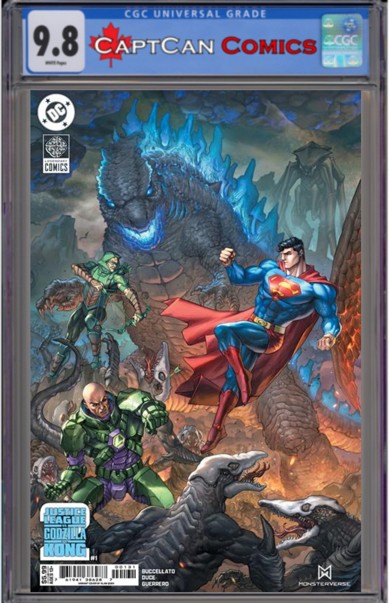 JUSTICE LEAGUE VS GODZILLA VS KONG 2 #1 (OF 7) CVR C ALAN QUAH CARD STOCK VAR