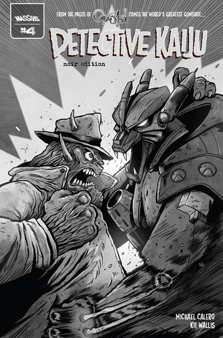 DETECTIVE KAIJU #4 (OF 4) CVR C NOIR EDITION VAR