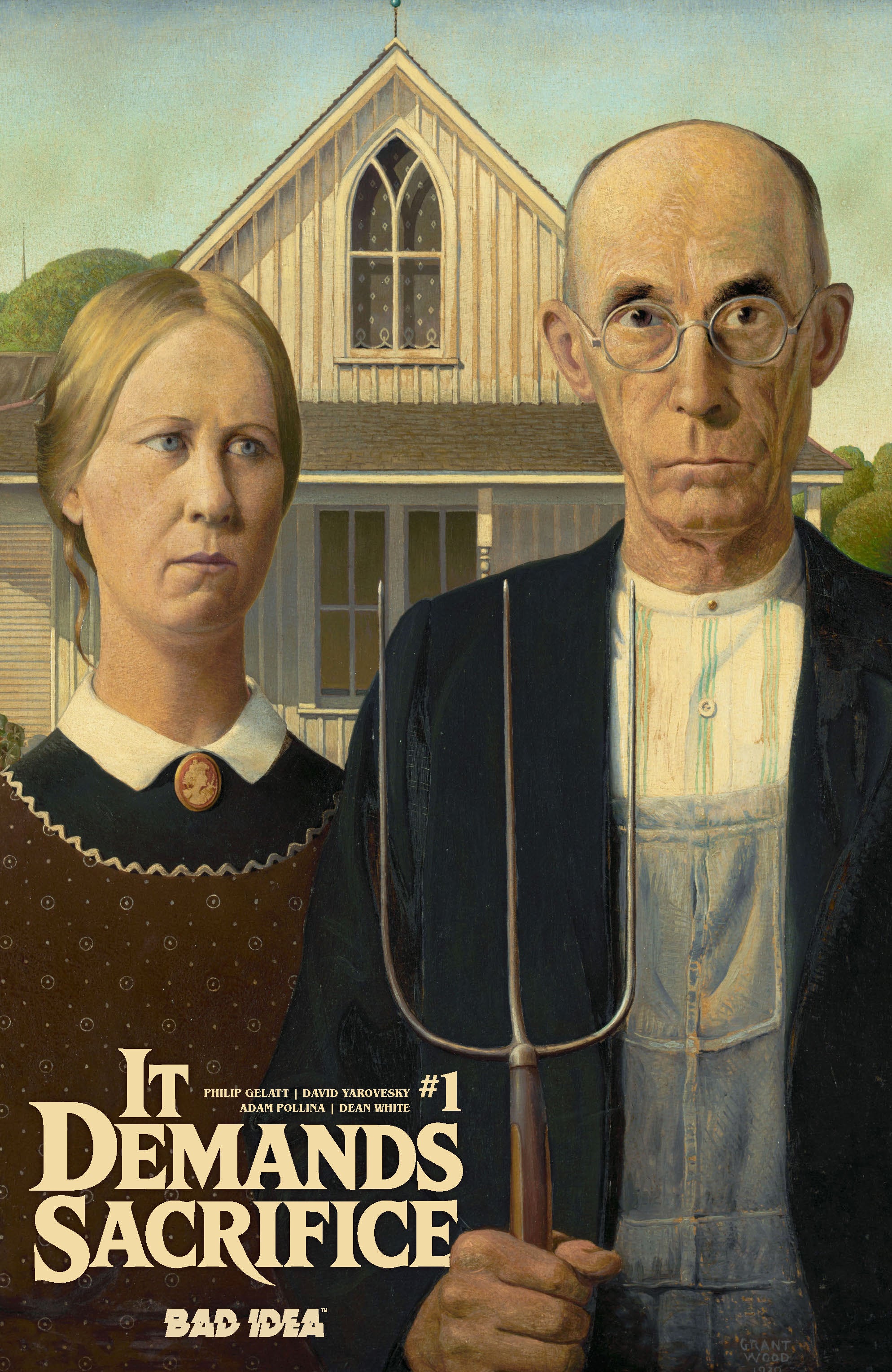 IT DEMANDS SACRIFICE #1 (OF 4) CVR E GRANT WOOD OLD MASTERS VAR
