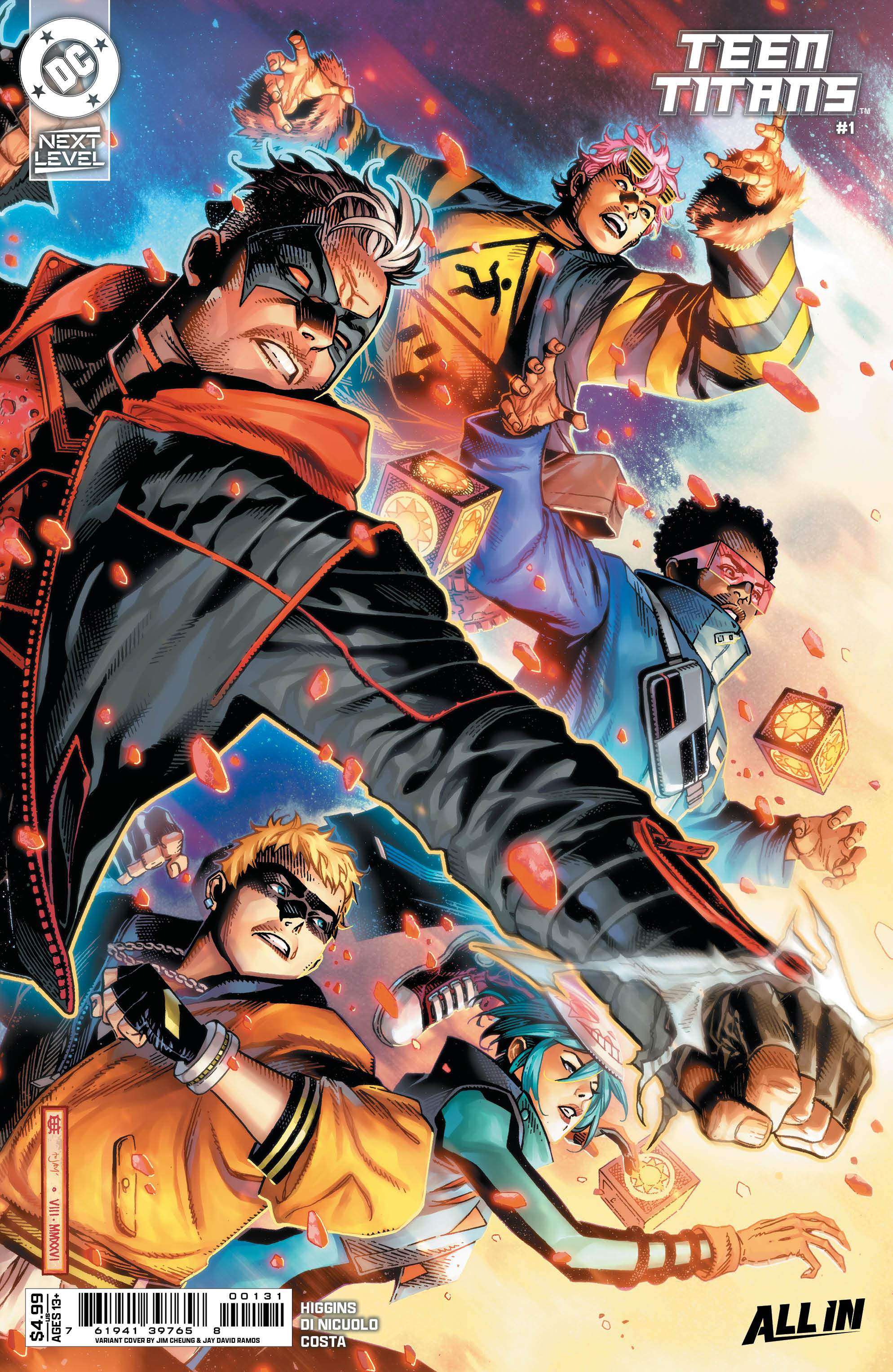 TEEN TITANS #1 CVR C JIM CHEUNG CARD STOCK VAR