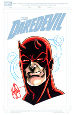 DF DAREDEVIL #1 BLANK VARIANT SIGNED AND REMARKED BY KEN HAESER WITH A DAREDEVIL SKETCH thumbnail
