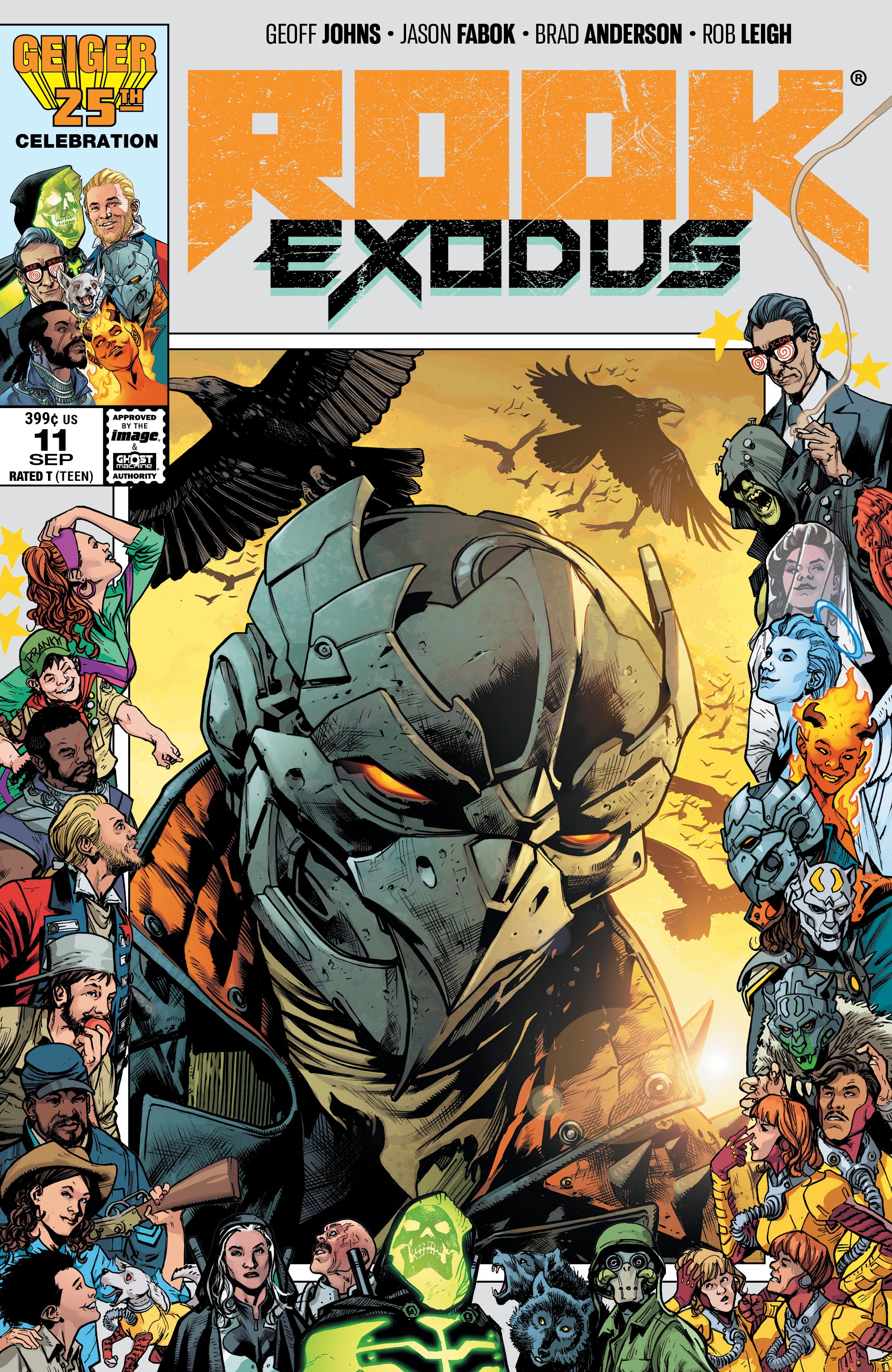 ROOK EXODUS #11 CVR D BRYAN HITCH & BRAD ANDERSON GEIGER #25 ANNIVERSARY VAR