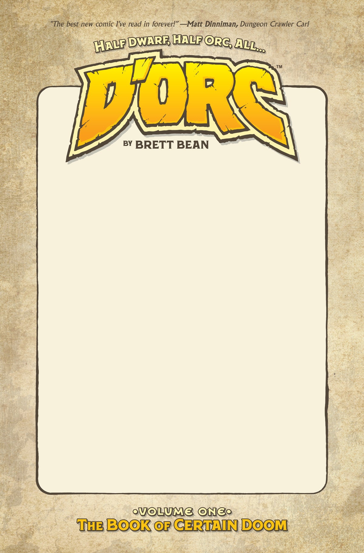 DORC TPB VOL 01 2ND PTG DIRECT MARKET EXCLUSIVE BLANK SKETCH CVR