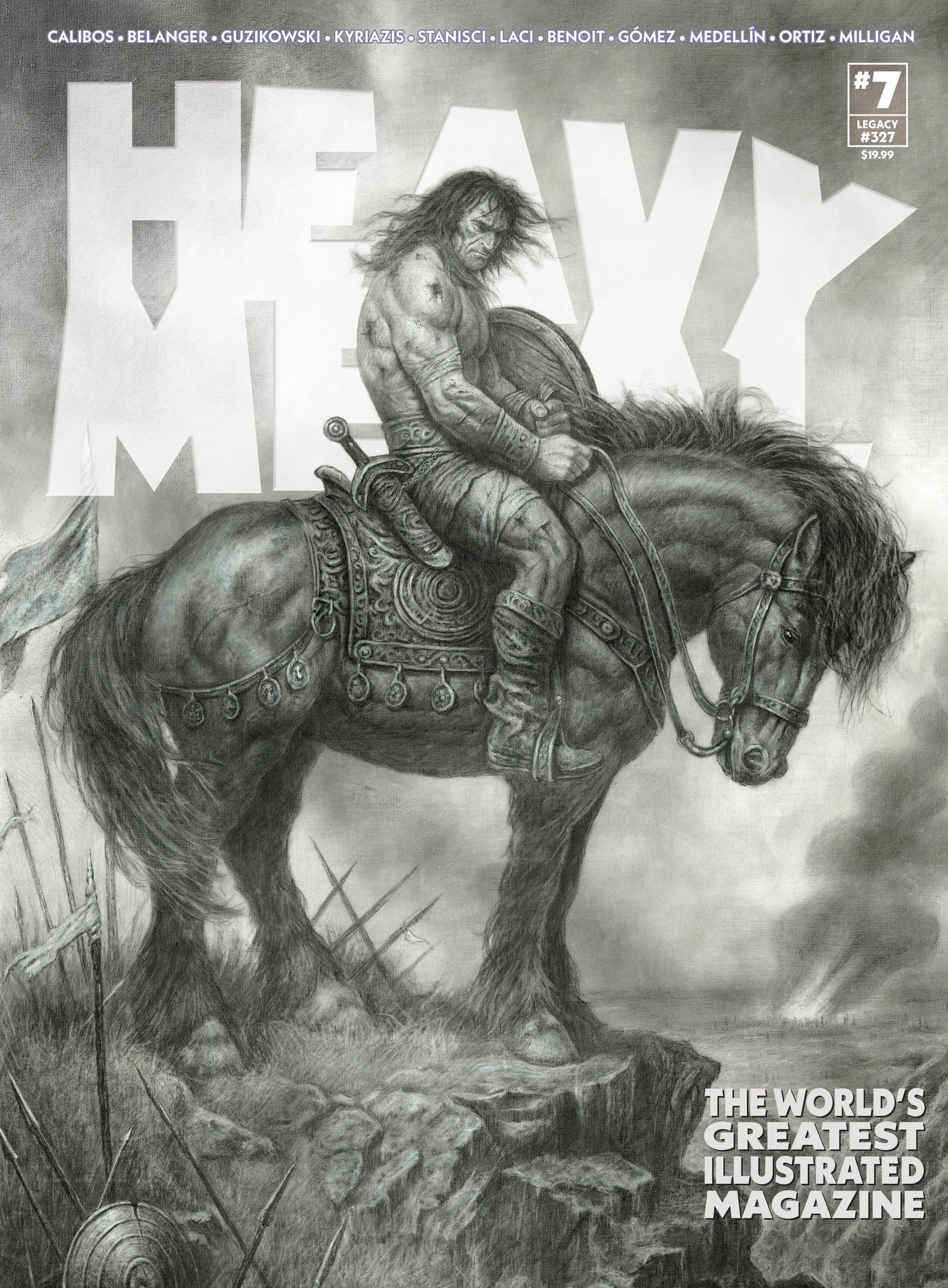 HEAVY METAL MAGAZINE #7 CVR B CALIBOS VAR