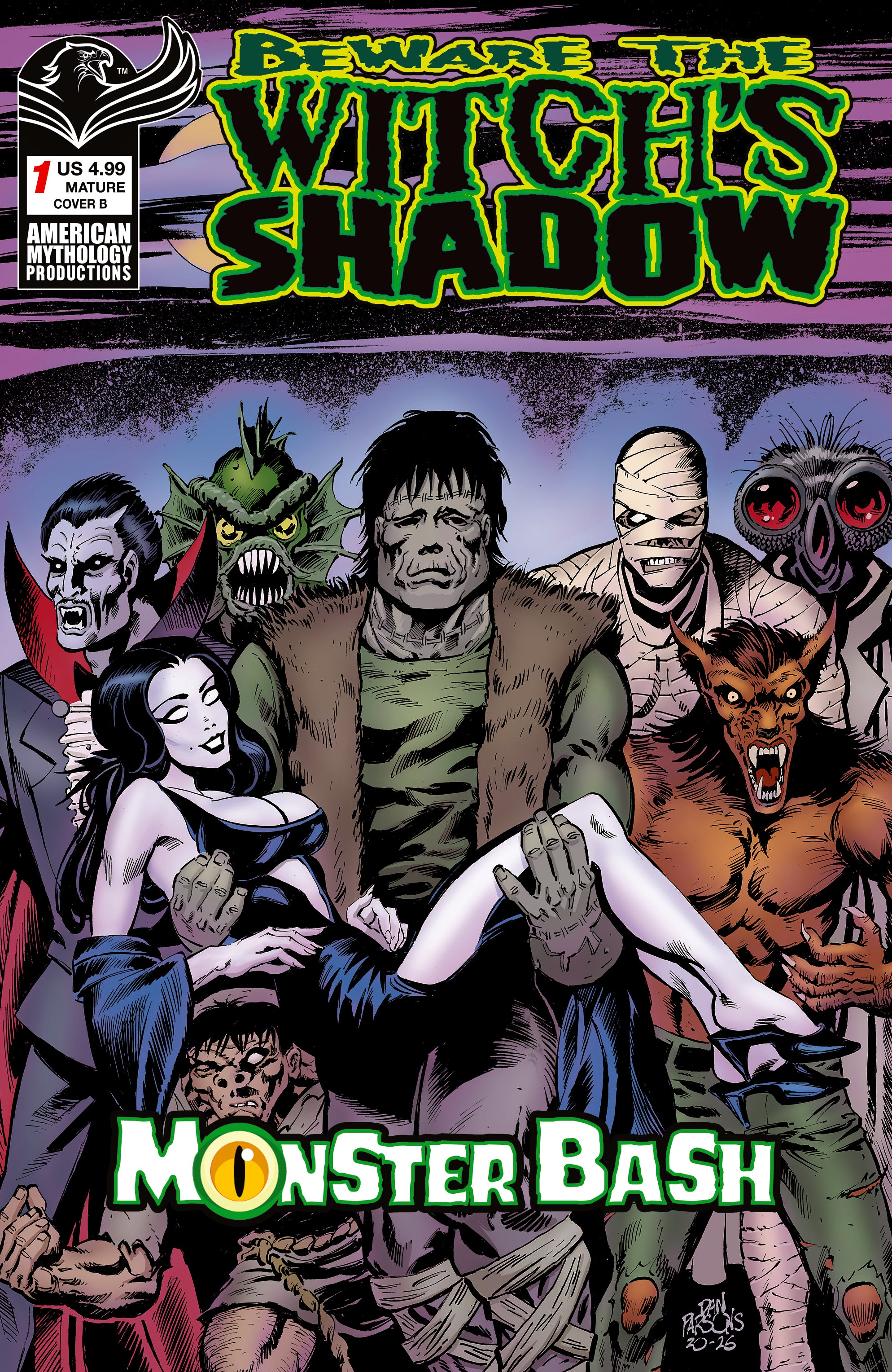 BEWARE THE WITCHS SHADOW MONSTER BASH #1 CVR B DAN PARSONS VAR (MR)