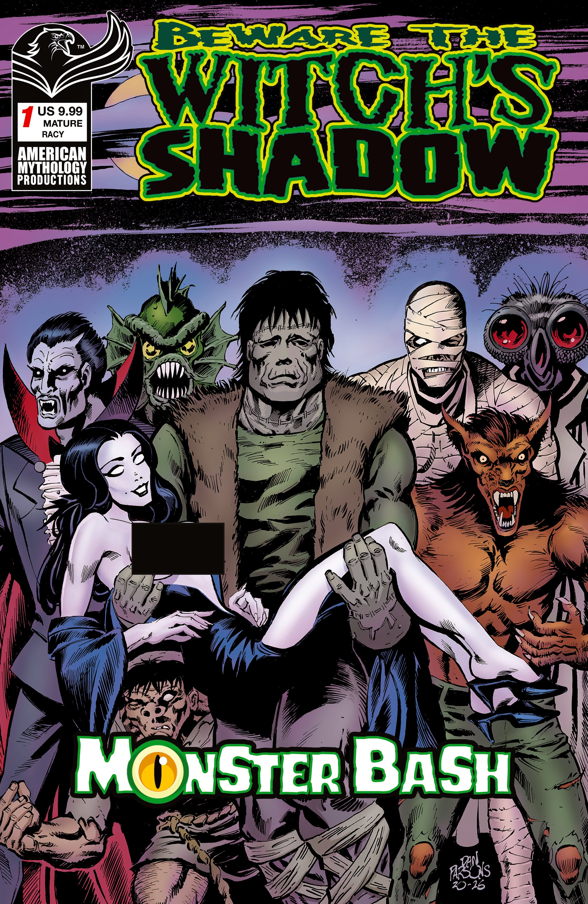 BEWARE THE WITCHS SHADOW MONSTER BASH #1 CVR D DAN PARSONS RISQUE VAR (MR)