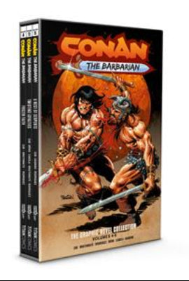 CONAN THE BARBARIAN HC VOL 04-06 SLIPCASE SET DIRECT MARKET EDITION DAN PANOSIAN CVR (MR)